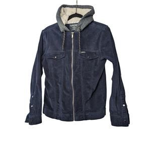 Tony Hawk Mens Corduroy Jacket Blue Small